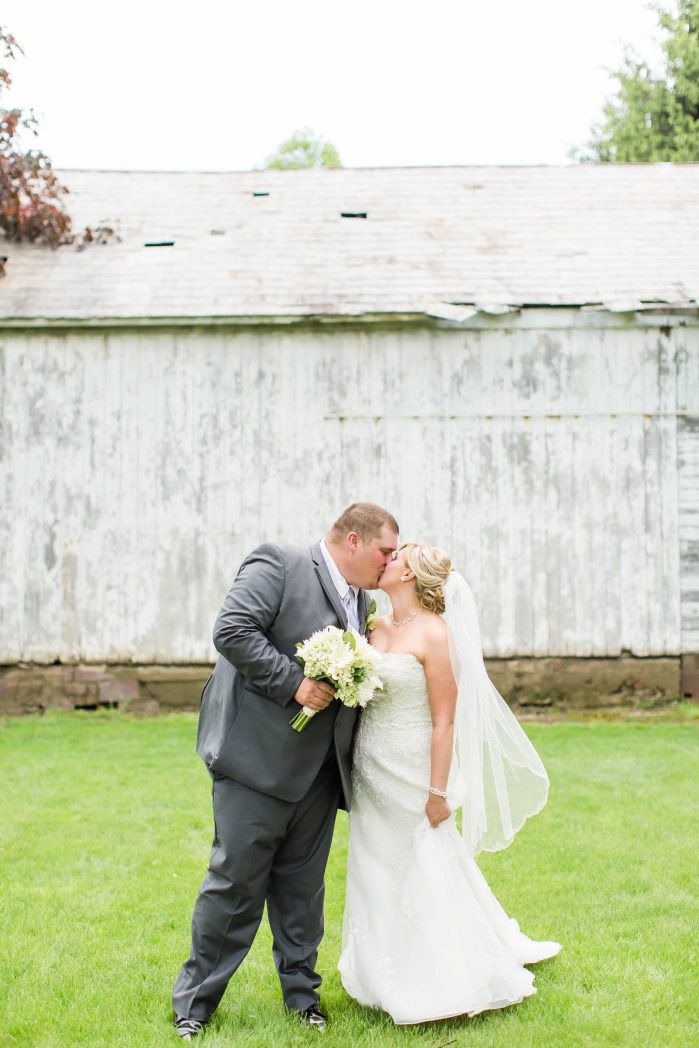 Bride and Groom photos at Brookside farm wedding photographer akron ohio