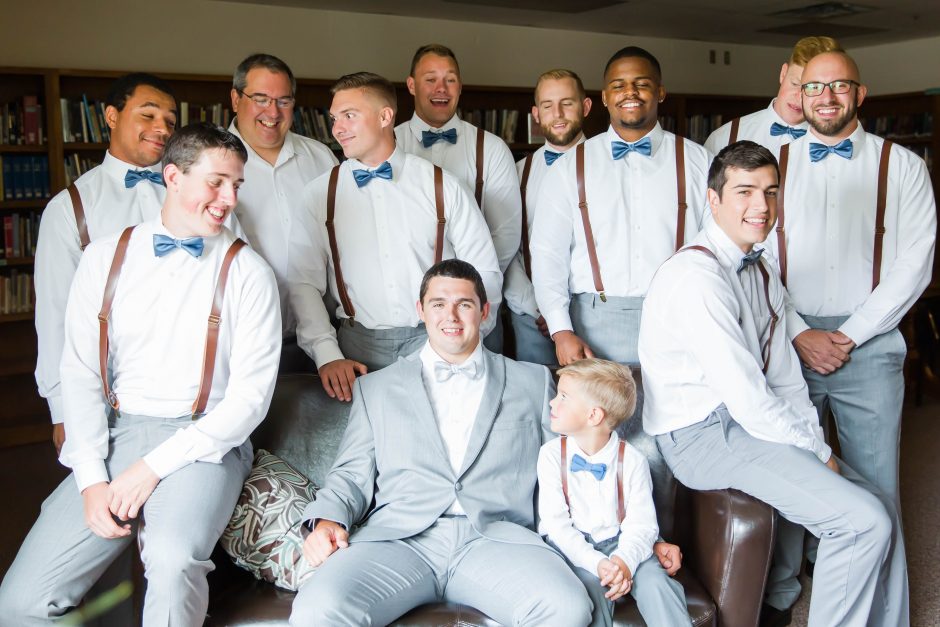 Groom photos at wooster ohio wedding