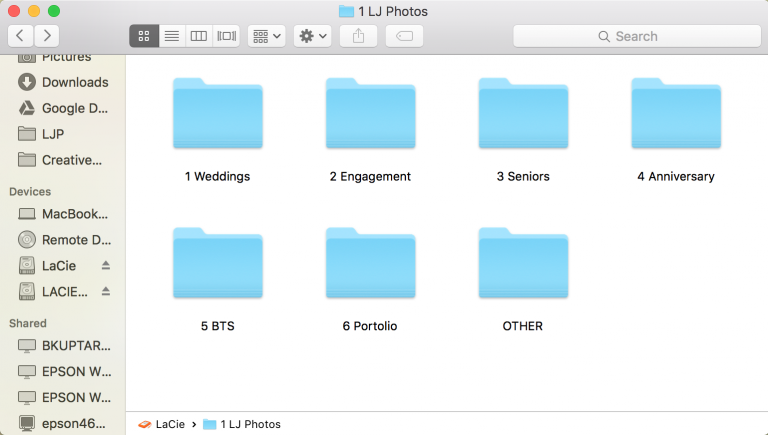 Folders | Staying Organized | Photographer Akron Ohio