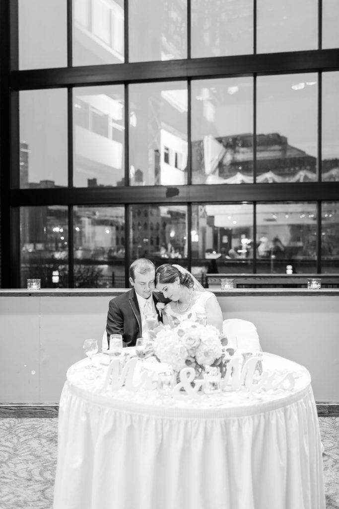 sweetheart table, reception details, wedding advice for brides, photographer akron ohio