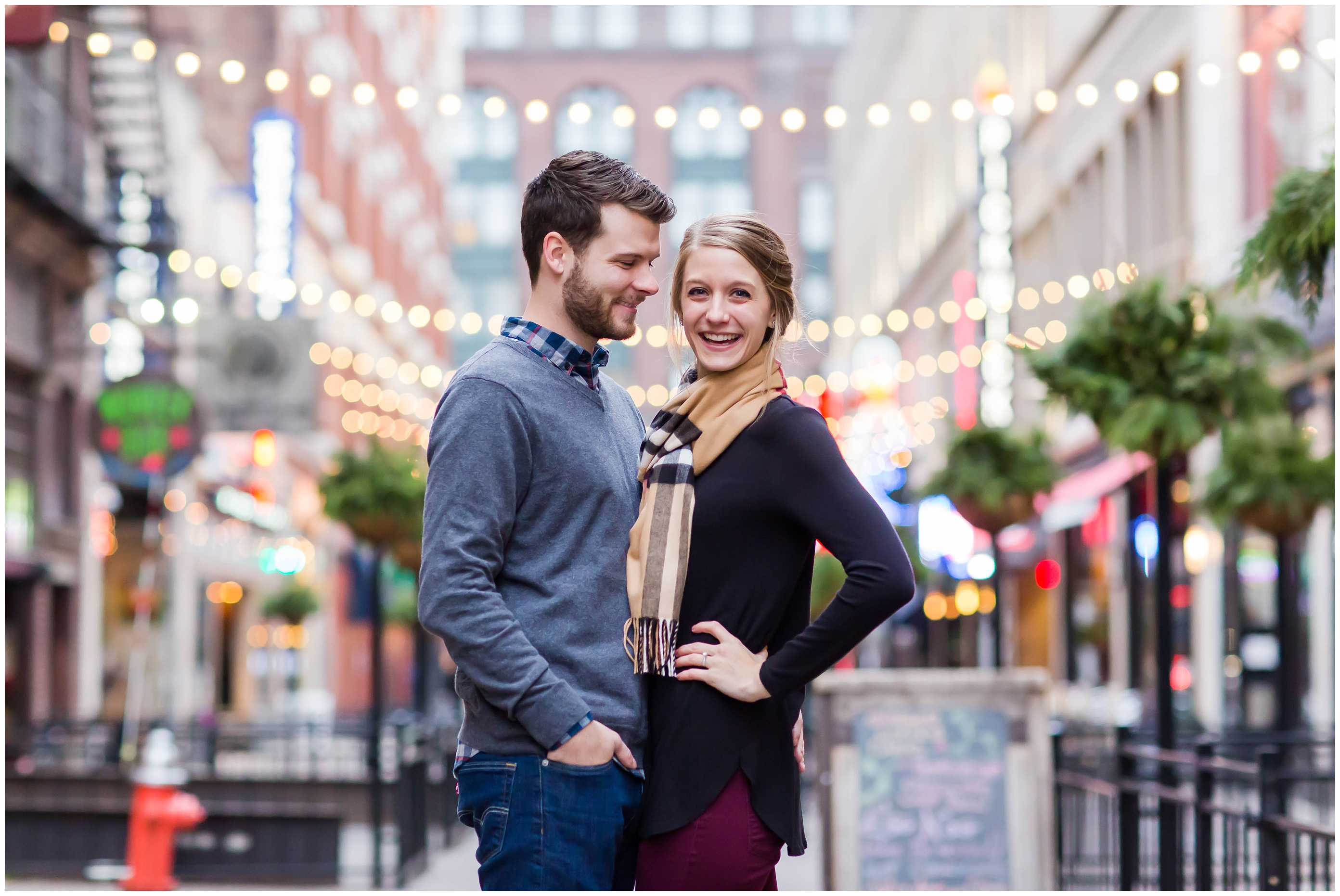 Cleveland Engagement Session, Playhouse Square, 4th Street Arts Districts Cleveland, The Arcade Cleveland, photographer akron ohio, loren jackson photography, cleveland wedding photographer