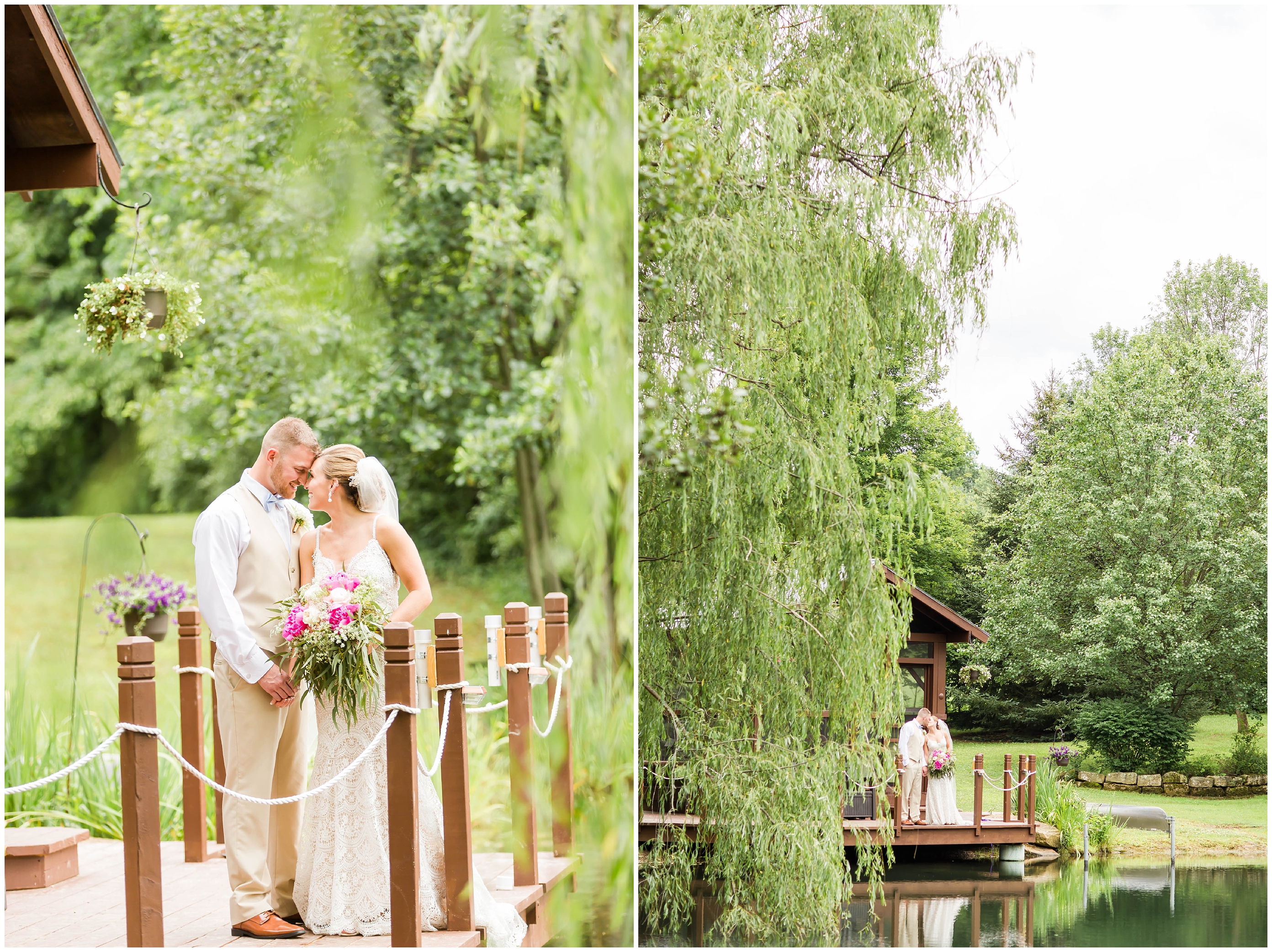 Cleveland Wedding Photographer,Country Cottage and Garden Wedding,big greenery florals,lace wedding dress,loren jackson photography,photographer akron ohio,tan groomsmen suits,