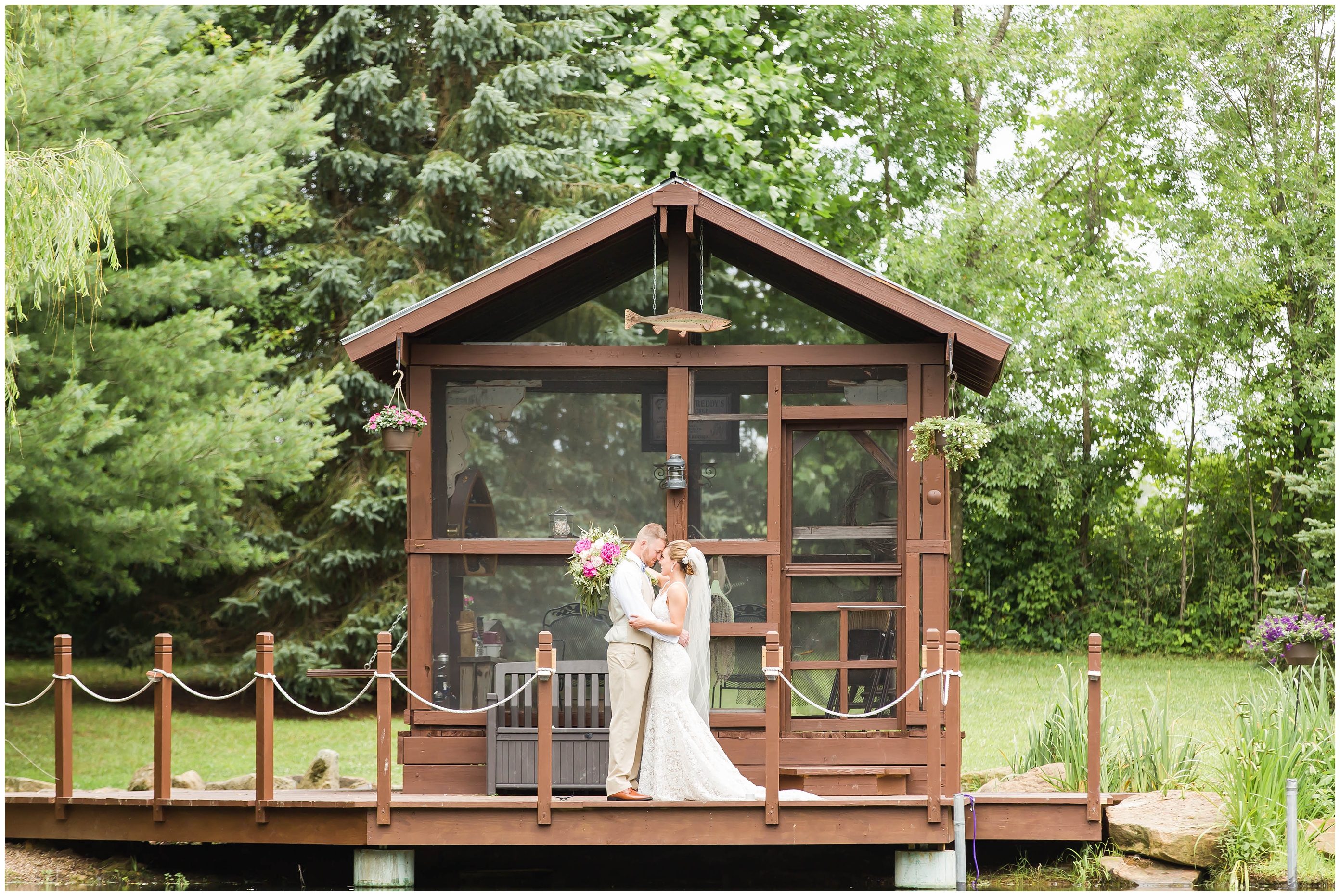 Cleveland Wedding Photographer,Country Cottage and Garden Wedding,big greenery florals,lace wedding dress,loren jackson photography,photographer akron ohio,tan groomsmen suits,