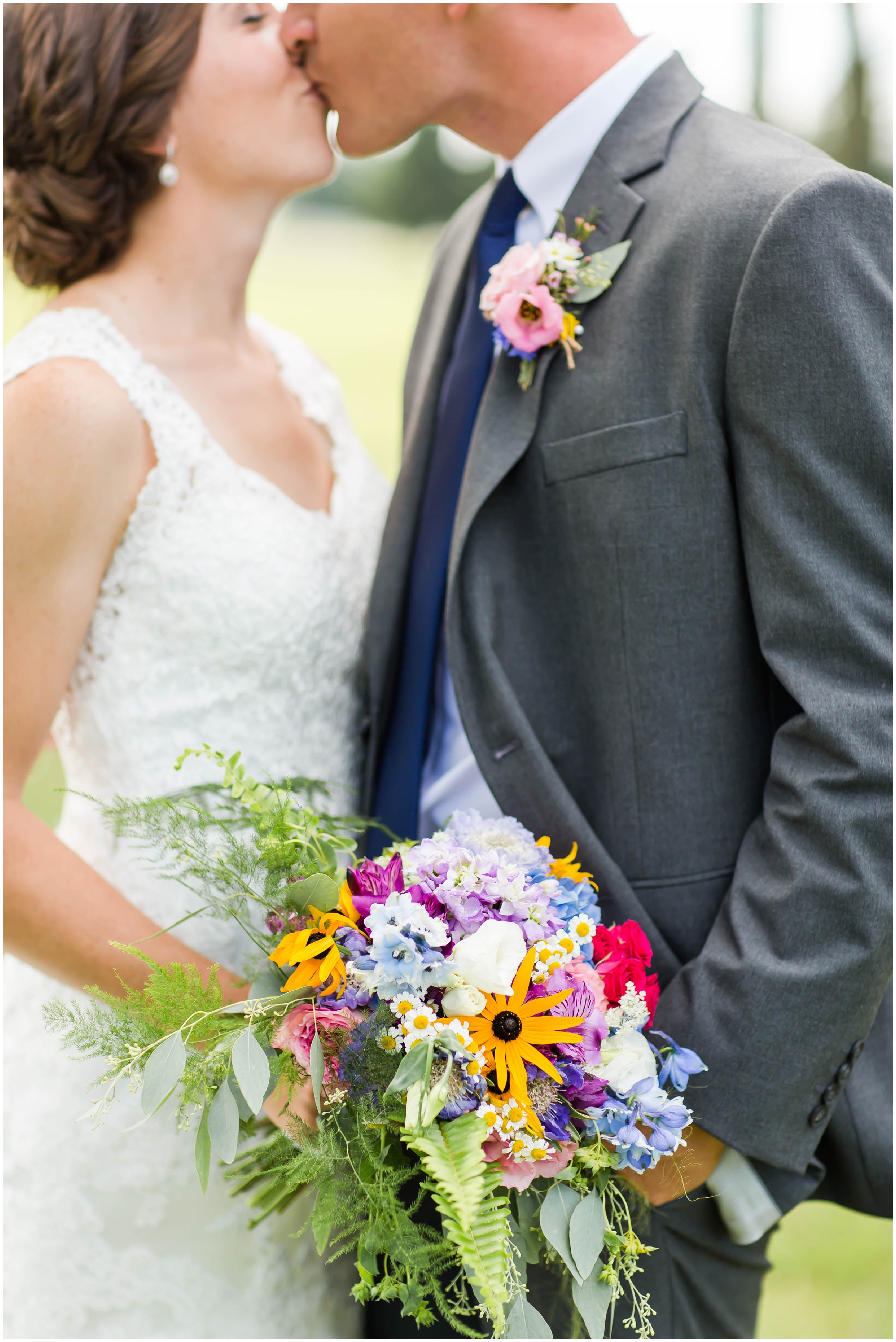 Cleveland Wedding Photographer,Pine View Acres Wedding,Wildflower Wedding Bouquet,loren jackson photography,navy bridesmaid dresses,photographer akron ohio,