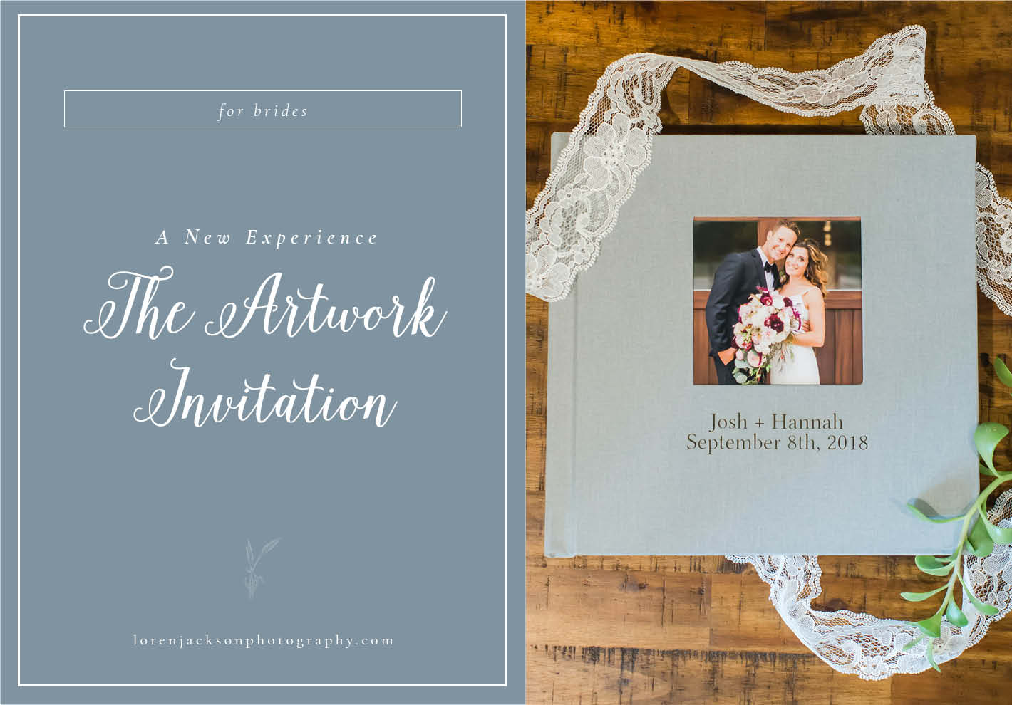 artwork invitation, wedding album from KISS, northeast ohio wedding